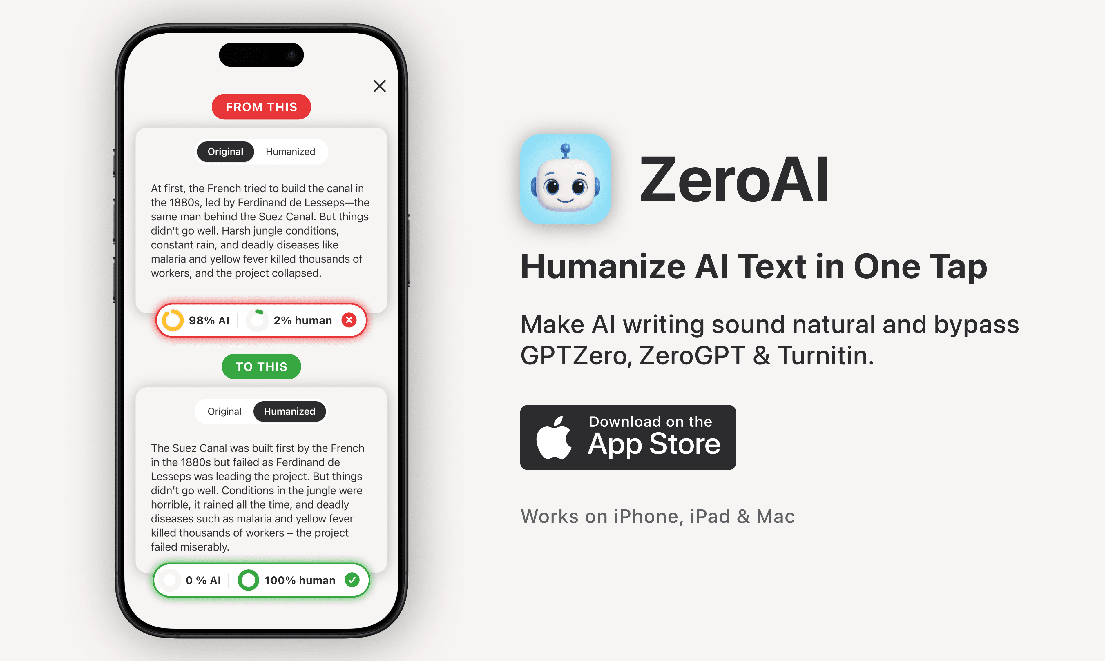 Humanize AI | ZeroAI screenshot 1