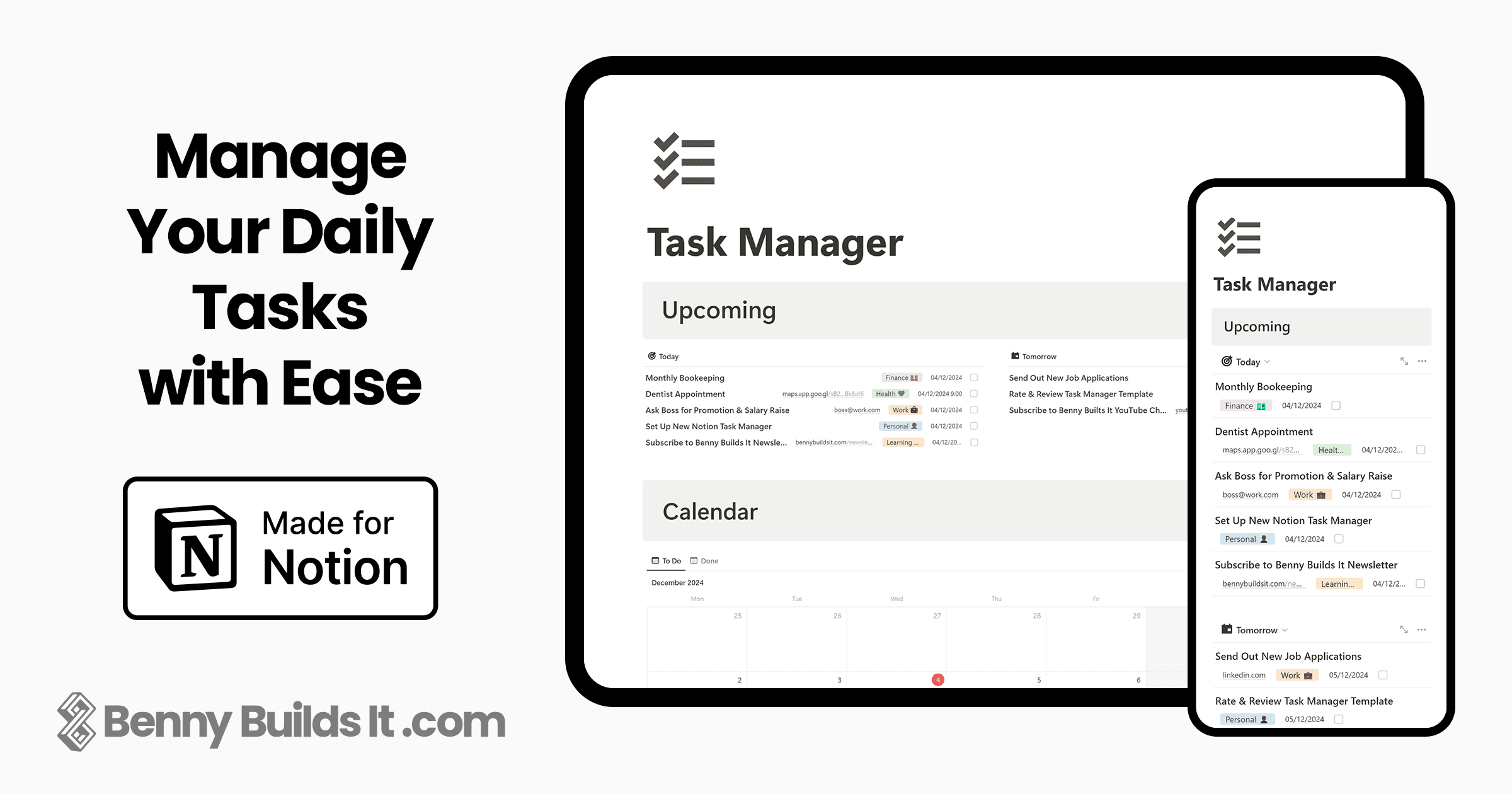 Task Manager for Notion screenshot 1