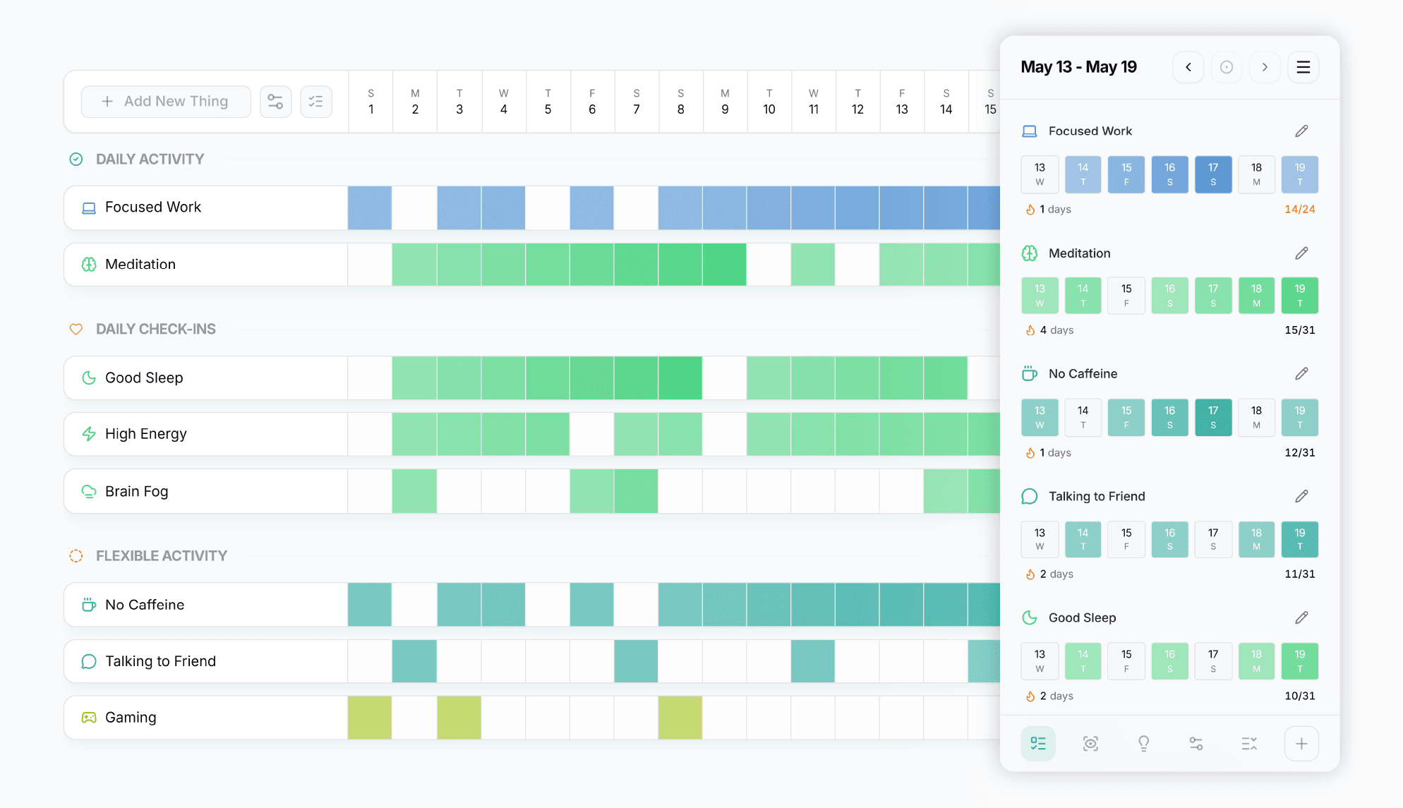 Habitflow screenshot 1