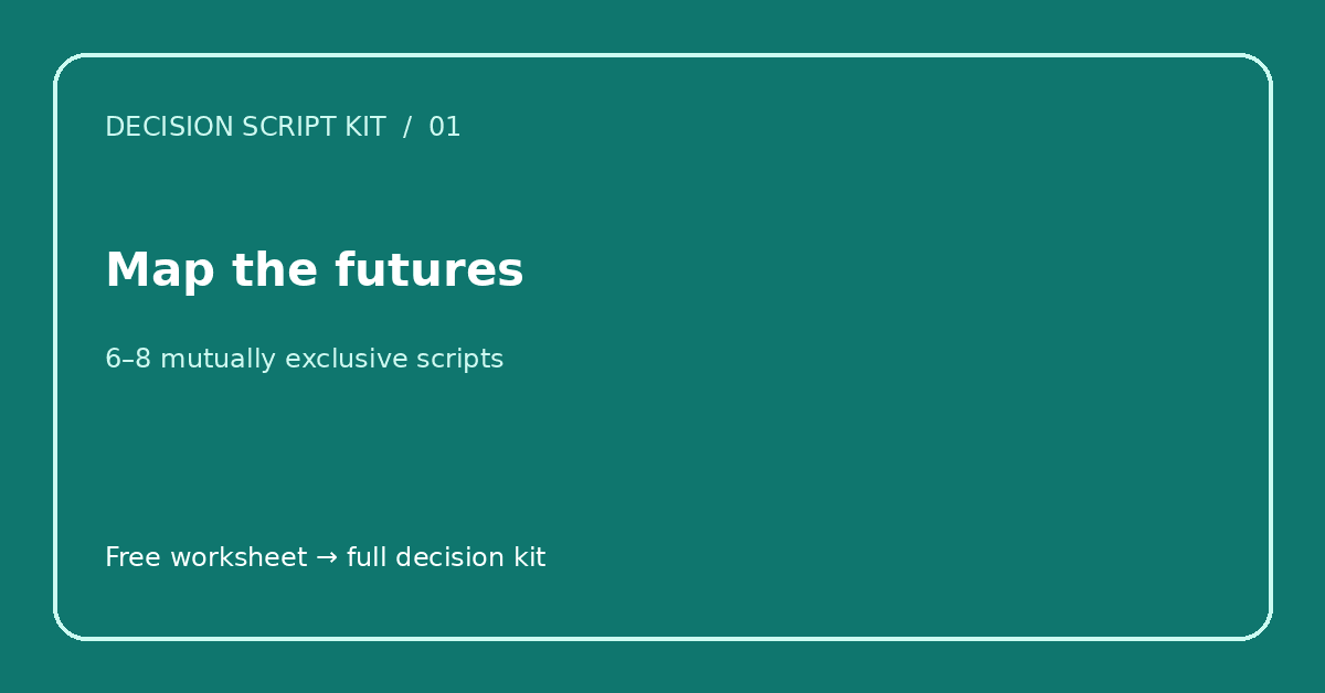 Decision Script Kit screenshot 1