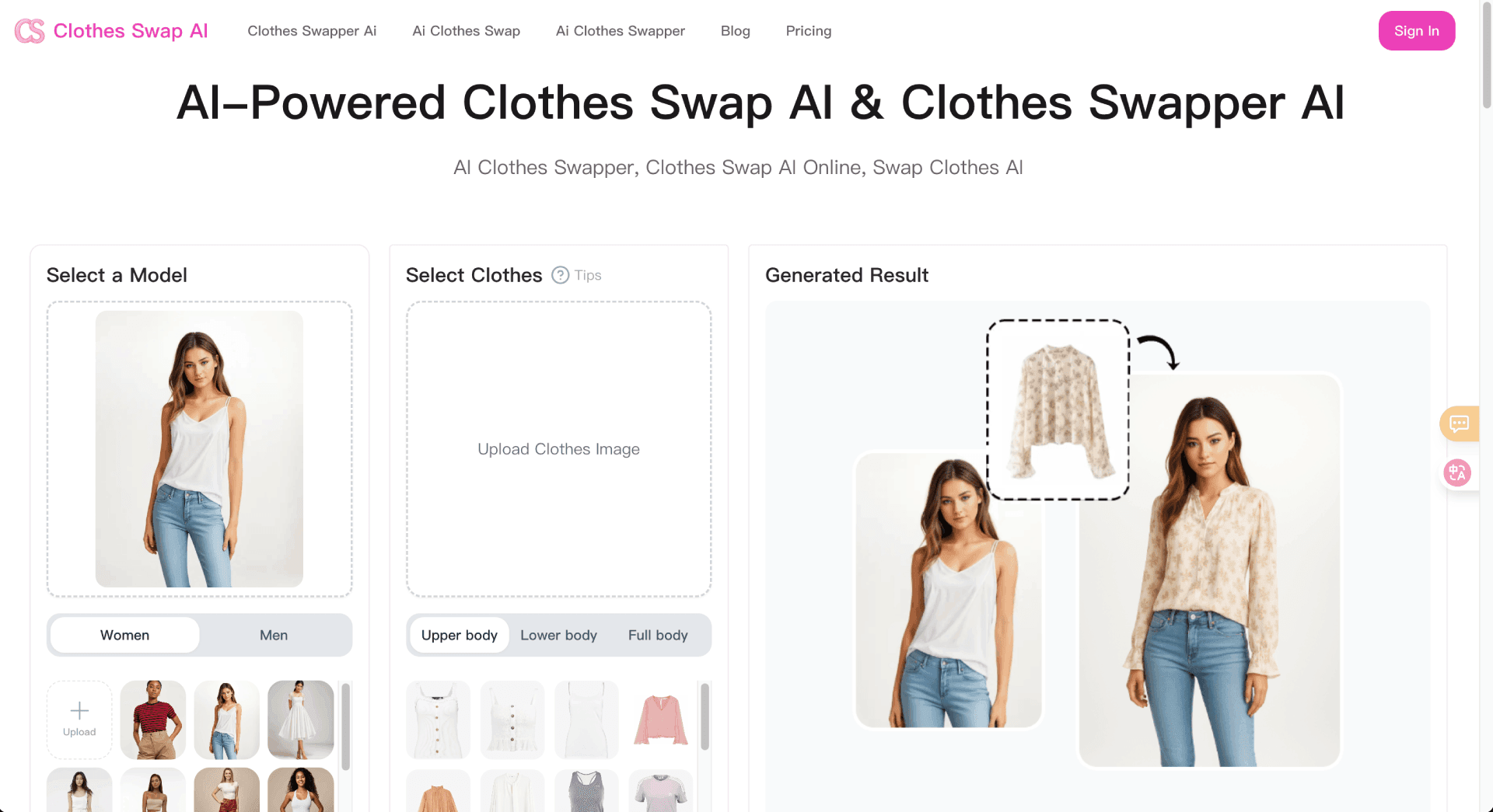 clothes swap ai screenshot 1