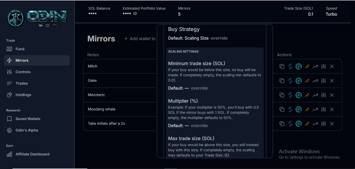 Odinbot screenshot 1
