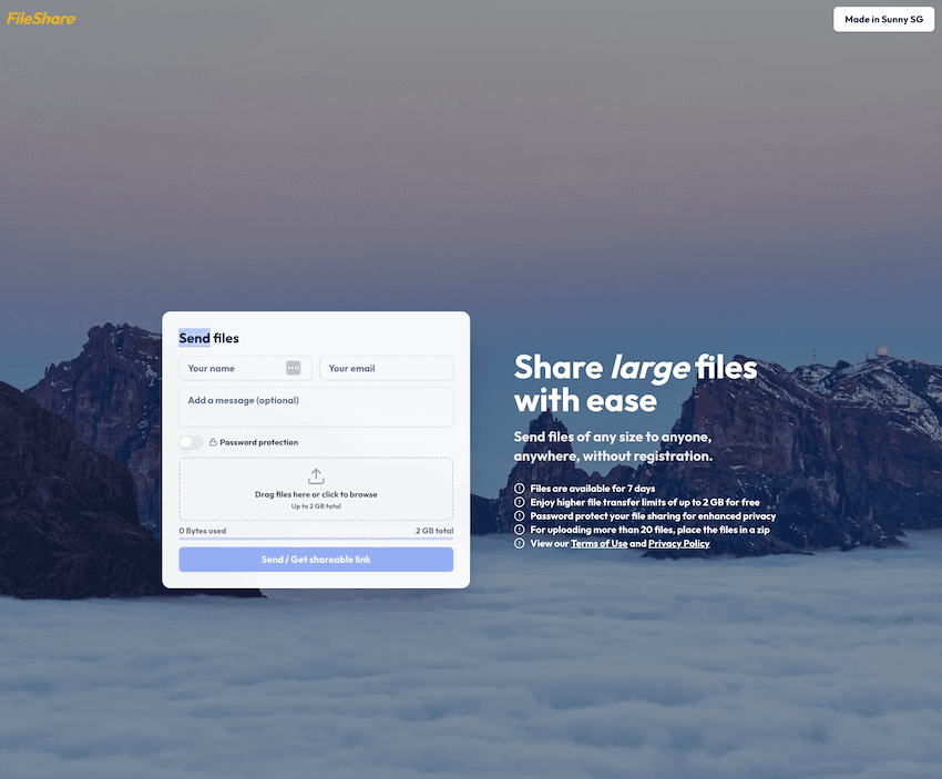 FileShare.dev screenshot 1