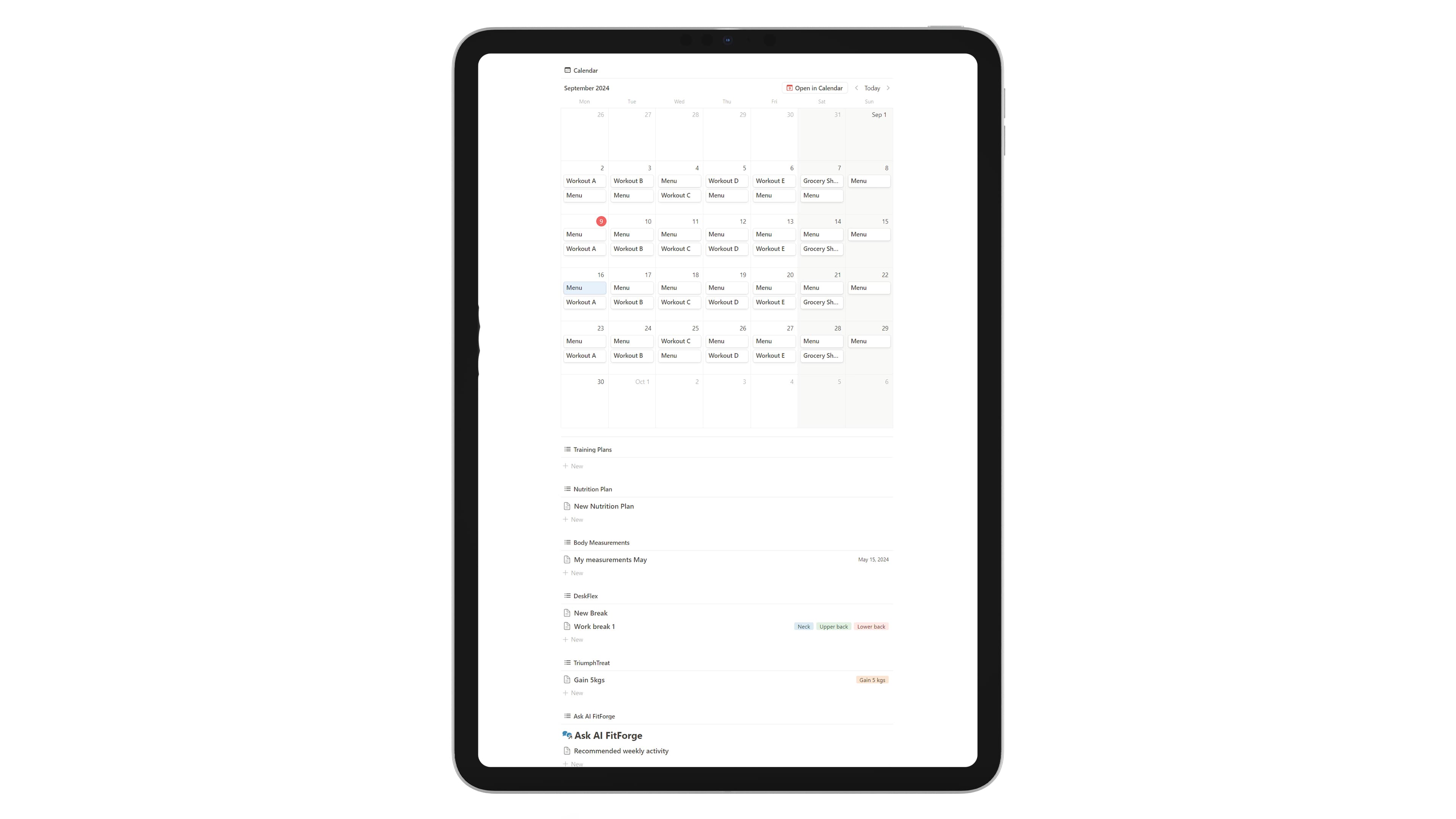 FitForge screenshot 1