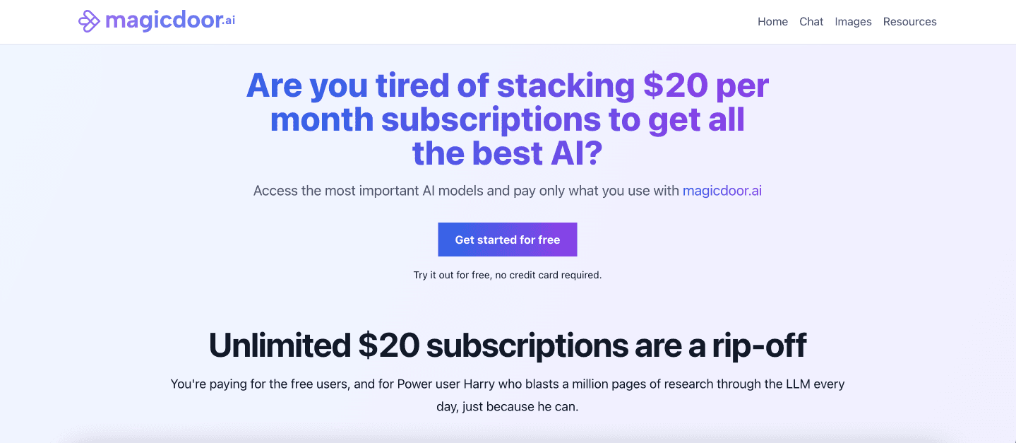 Magicdoor.ai screenshot 1