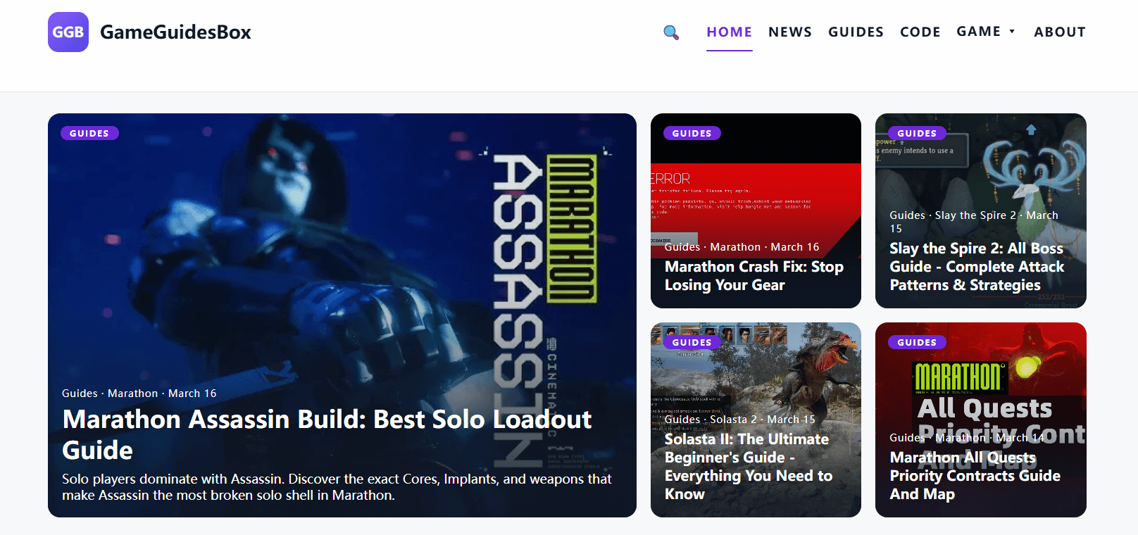 GameGuidesBox screenshot 1