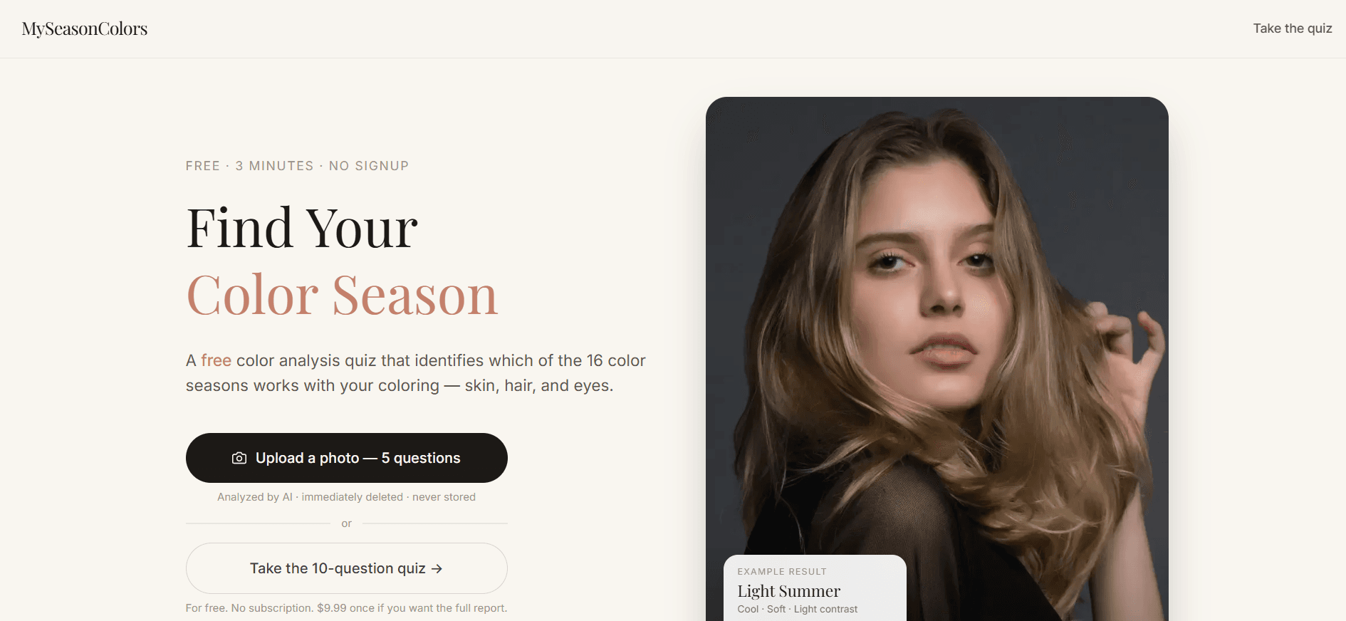 MySeasonColors: Find your colors screenshot 1