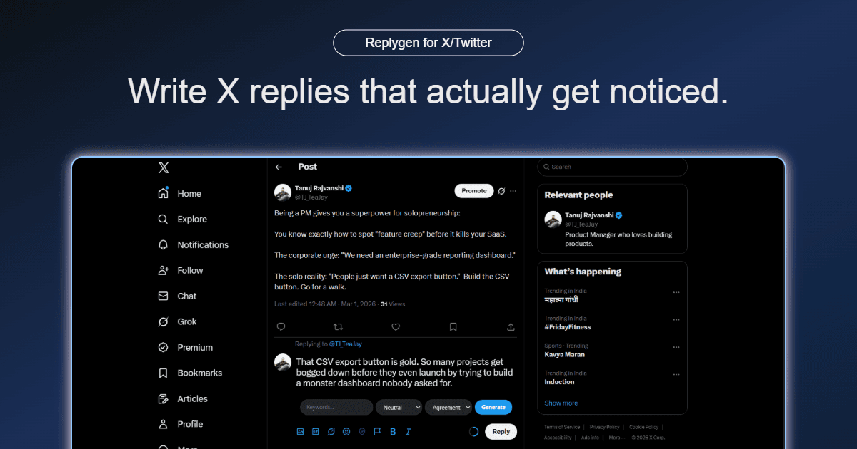 ReplyGen screenshot 1
