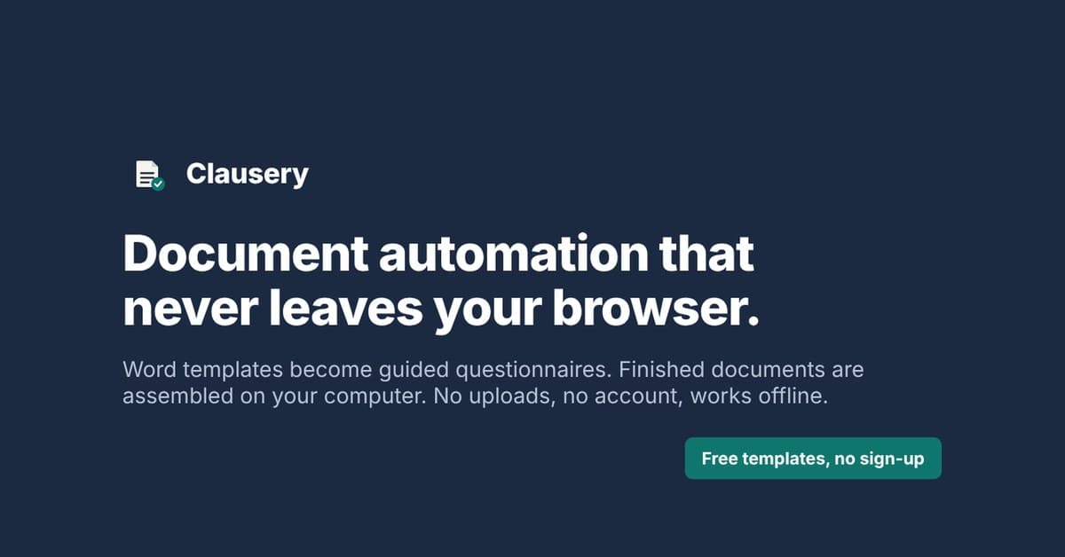 Clausery screenshot 1