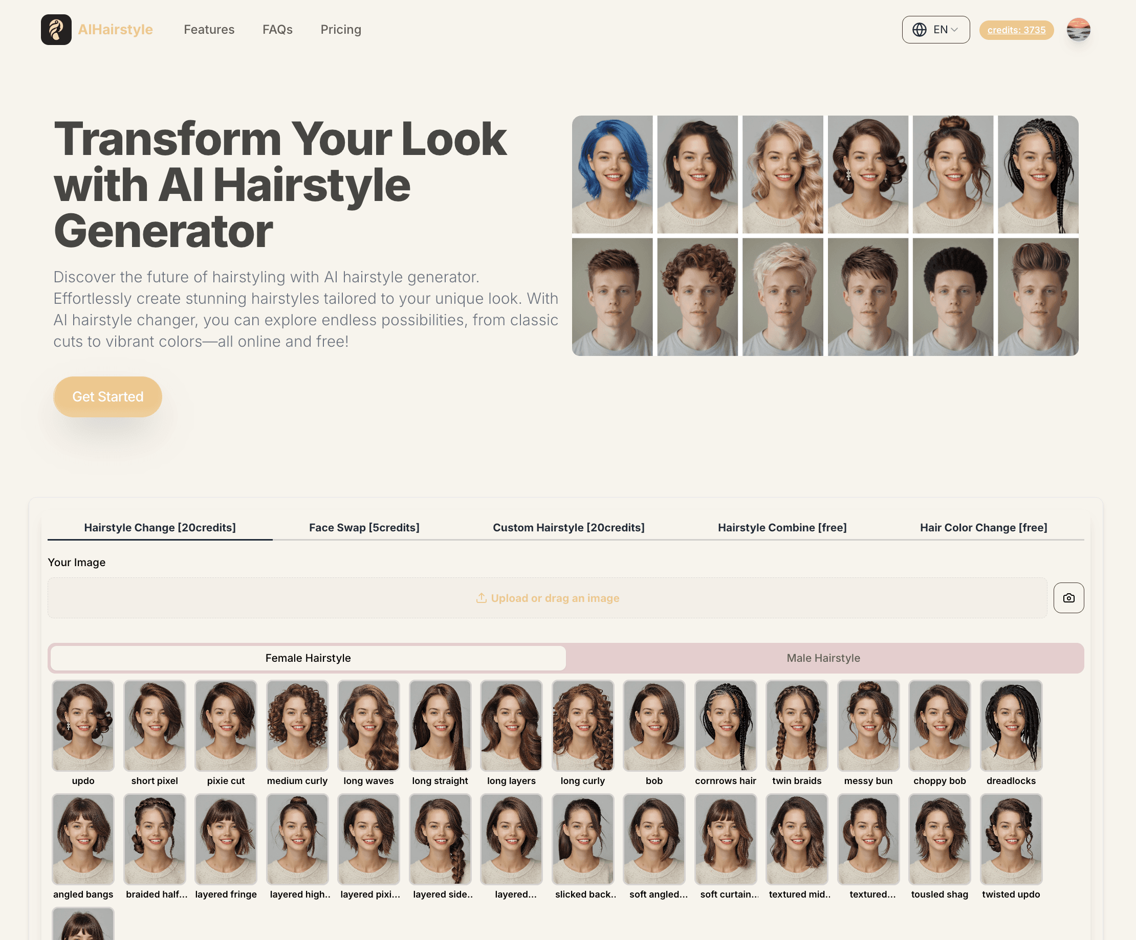 AI Hairstyle screenshot 1