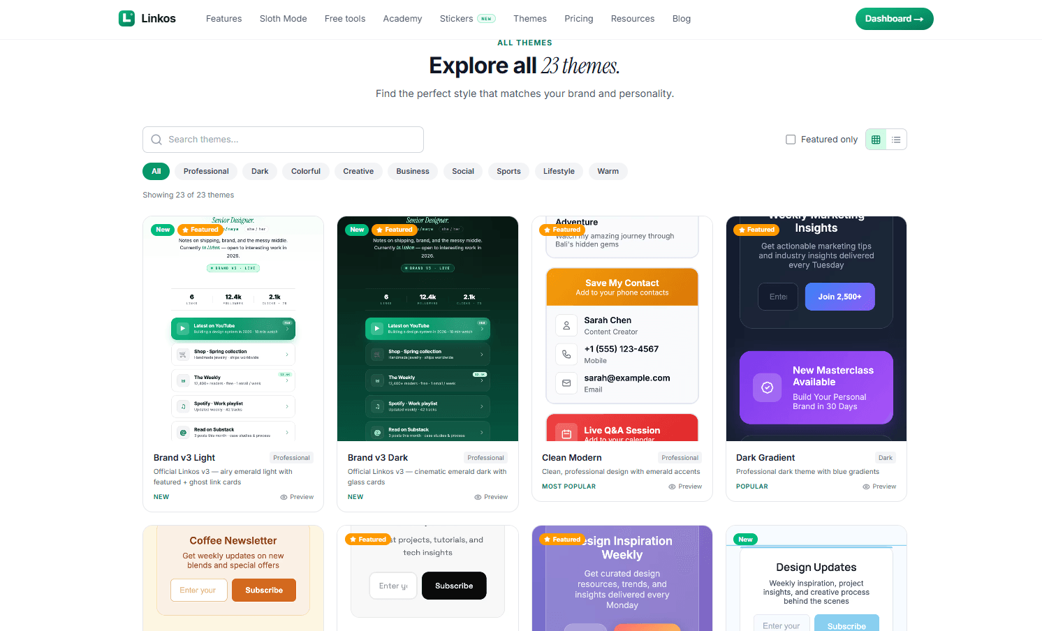 Linkos screenshot 1