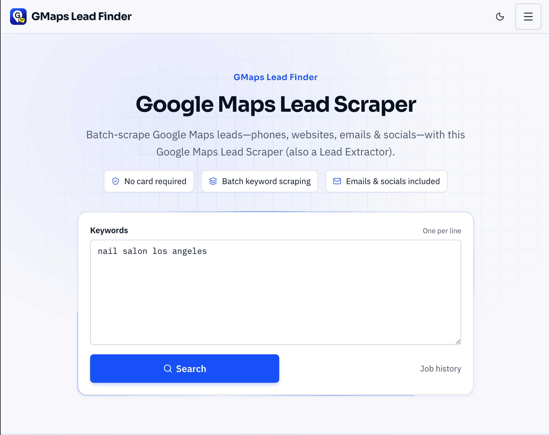 GMaps Lead Finder -Google Maps Extractor screenshot 1