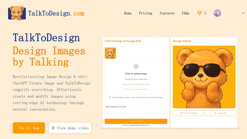 TalkToDesign screenshot 1