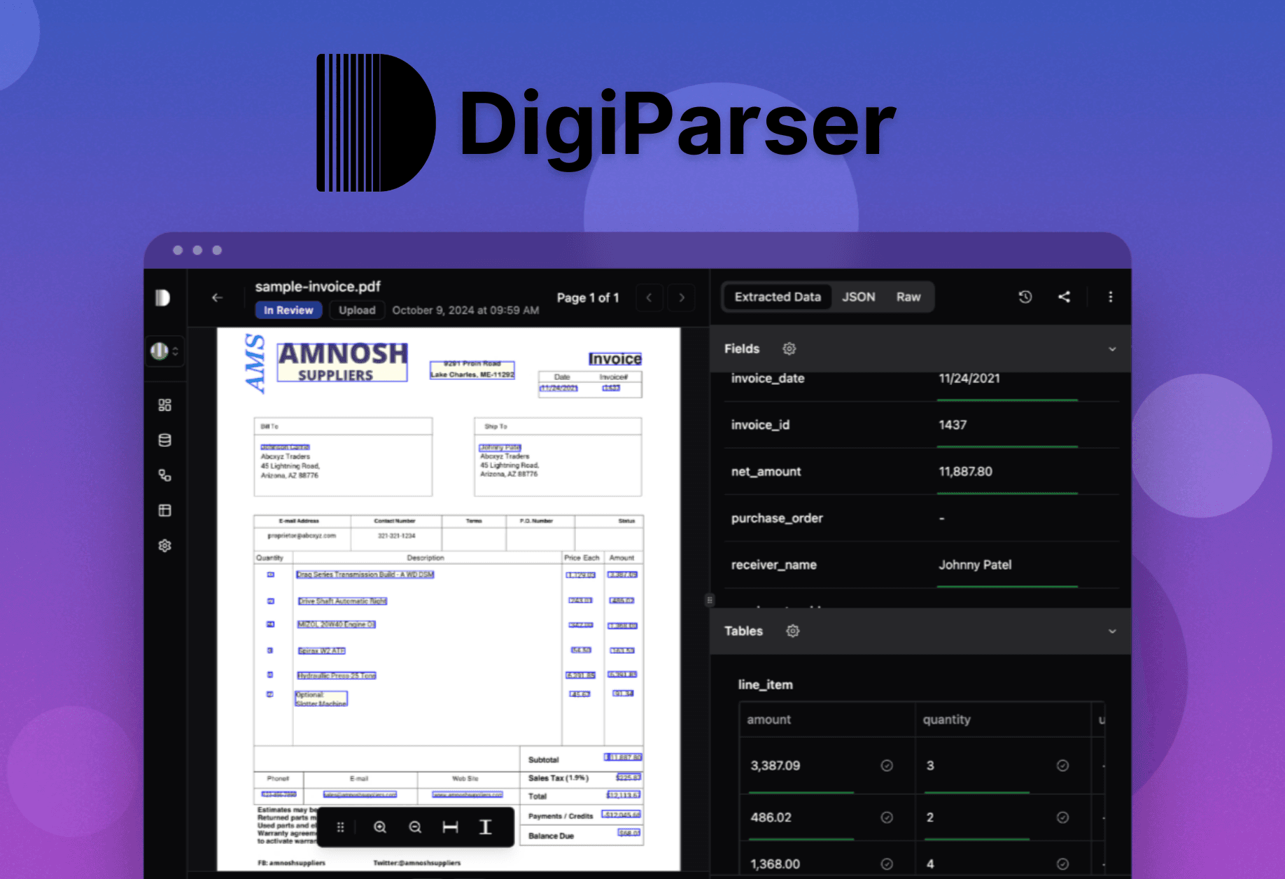 DigiParser screenshot 1