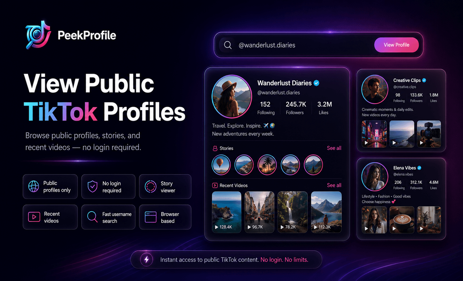 PeekProfile  screenshot 1