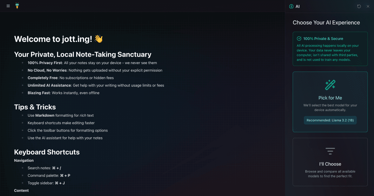 jott.ing screenshot 1
