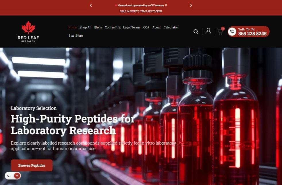 Red Leaf Research Labs screenshot 1