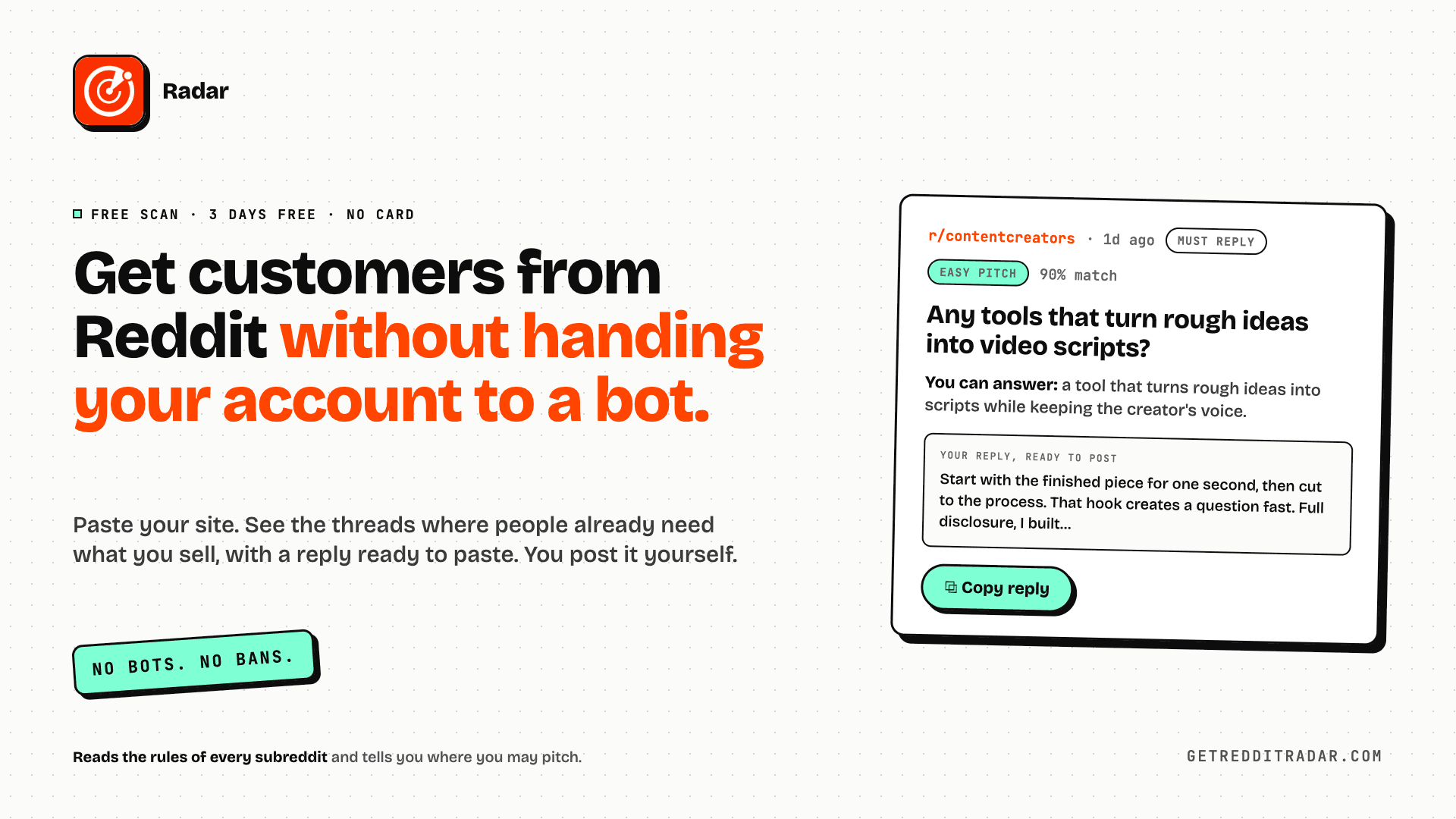 Reddit Radar screenshot 1