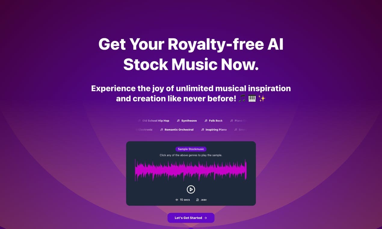 StockmusicGPT screenshot 1