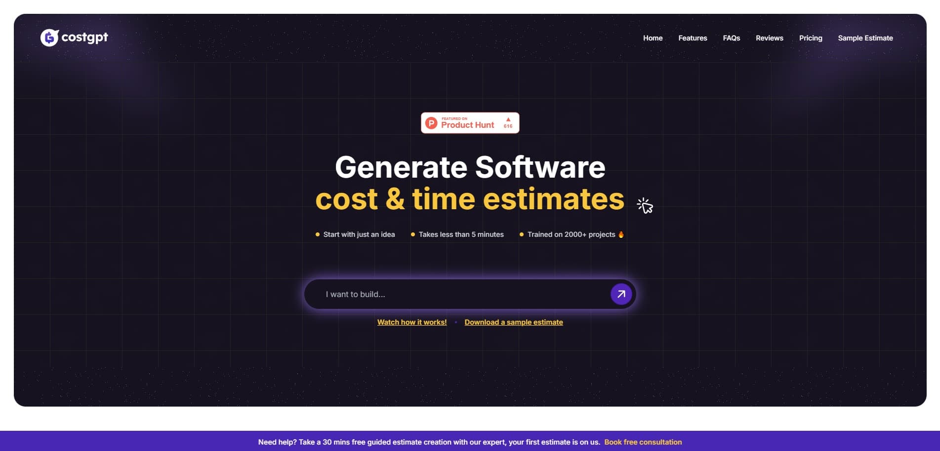 CostGPT screenshot 1