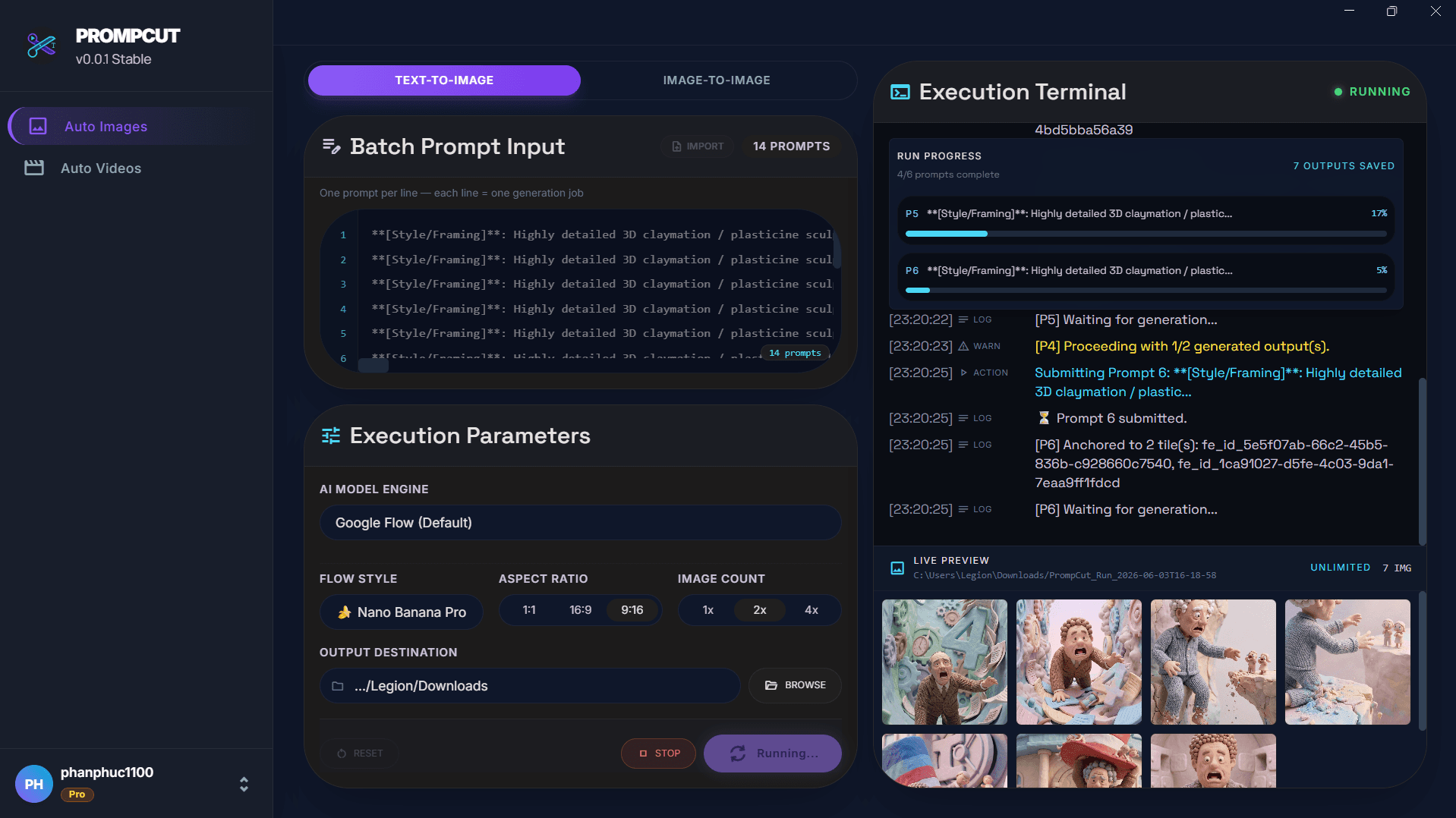 PrompCut screenshot 1