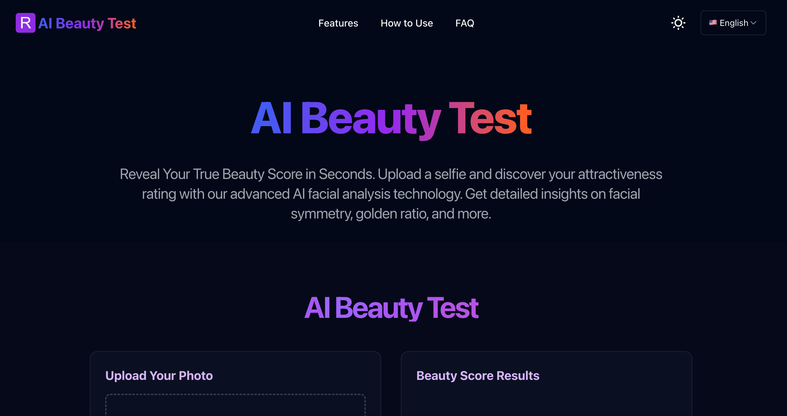 AI Beauty Test screenshot 1