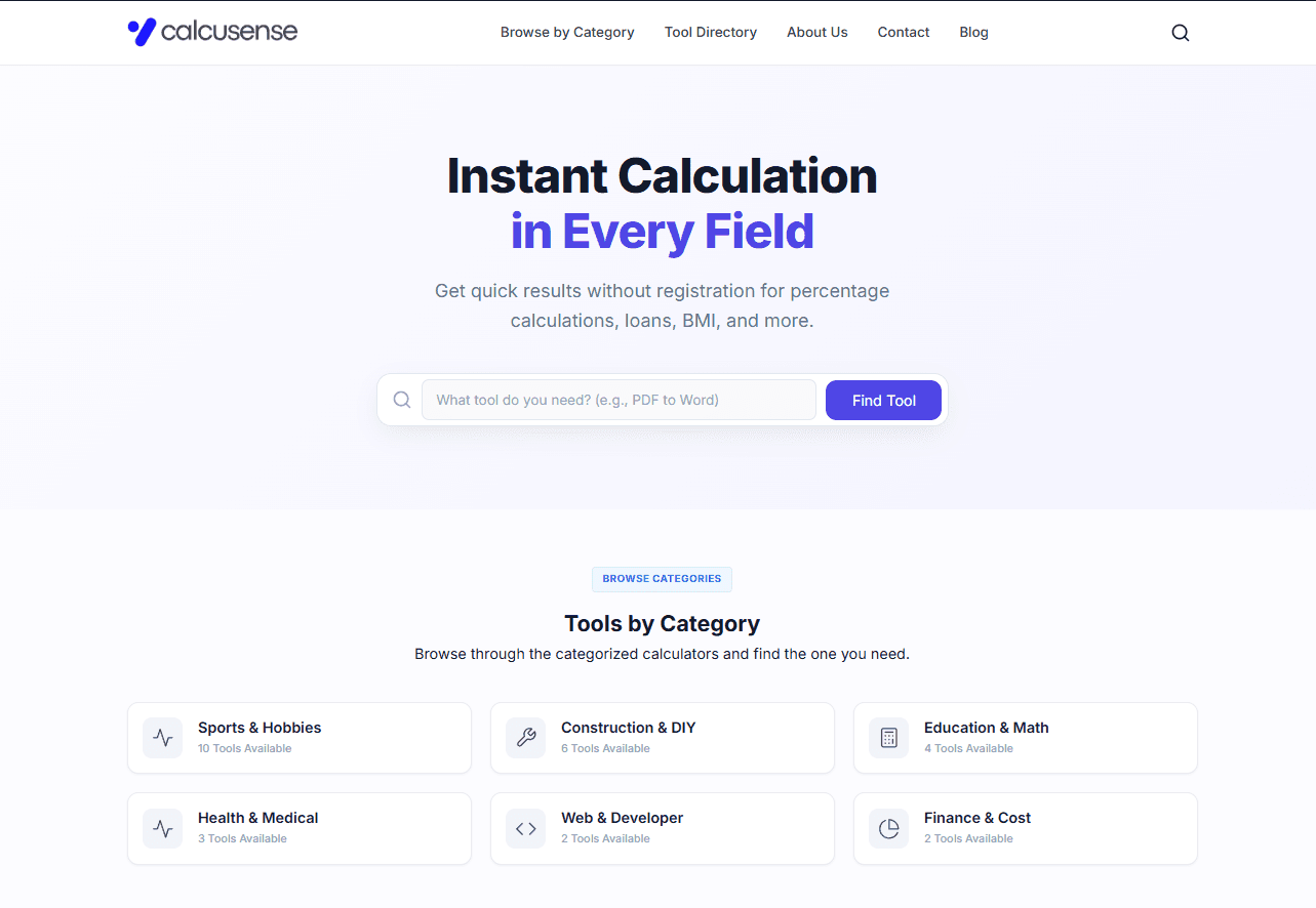 CalcuSense - Best Digital Tools Gate screenshot 1