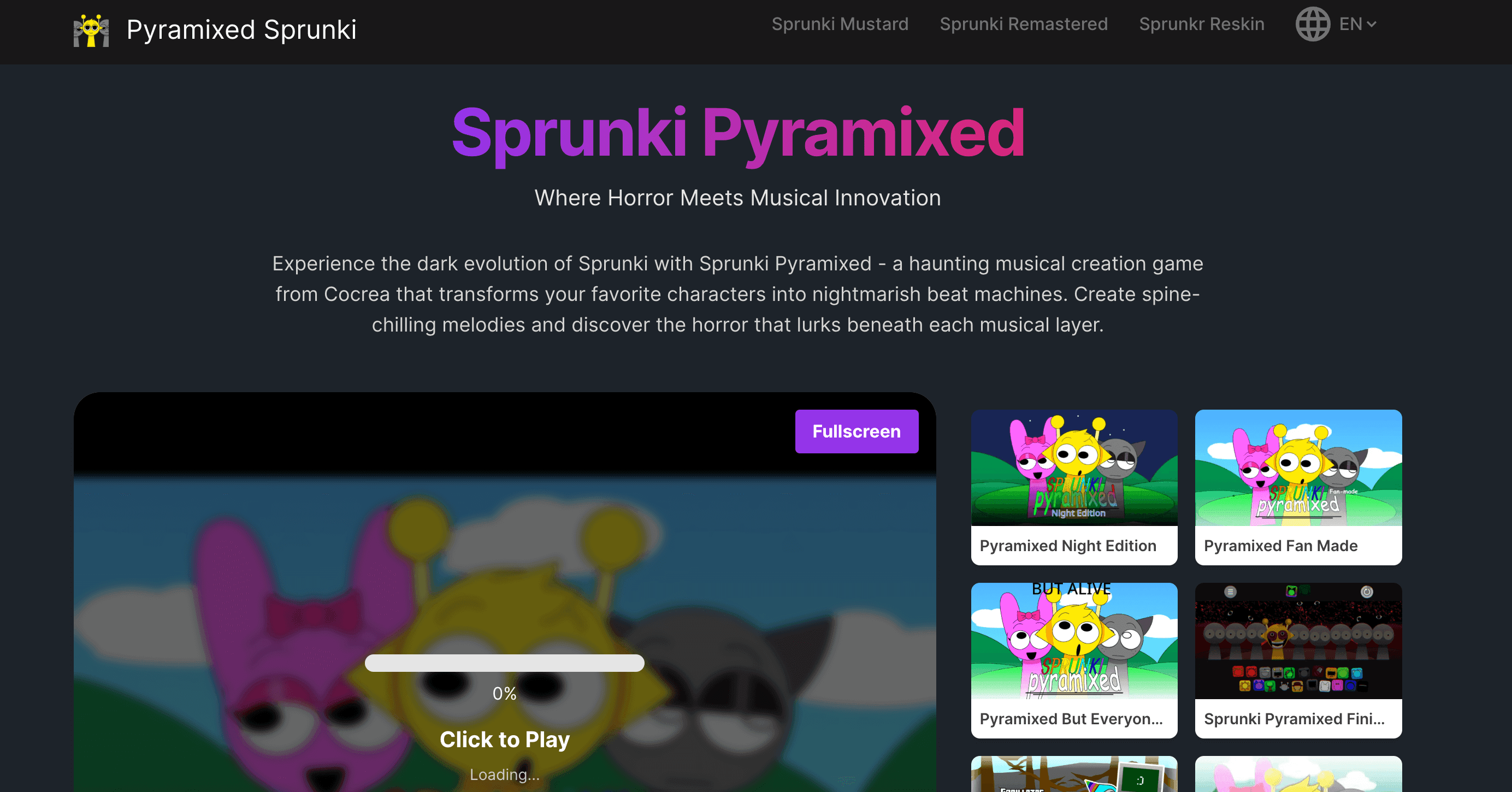 Sprunki Pyramixed screenshot 1