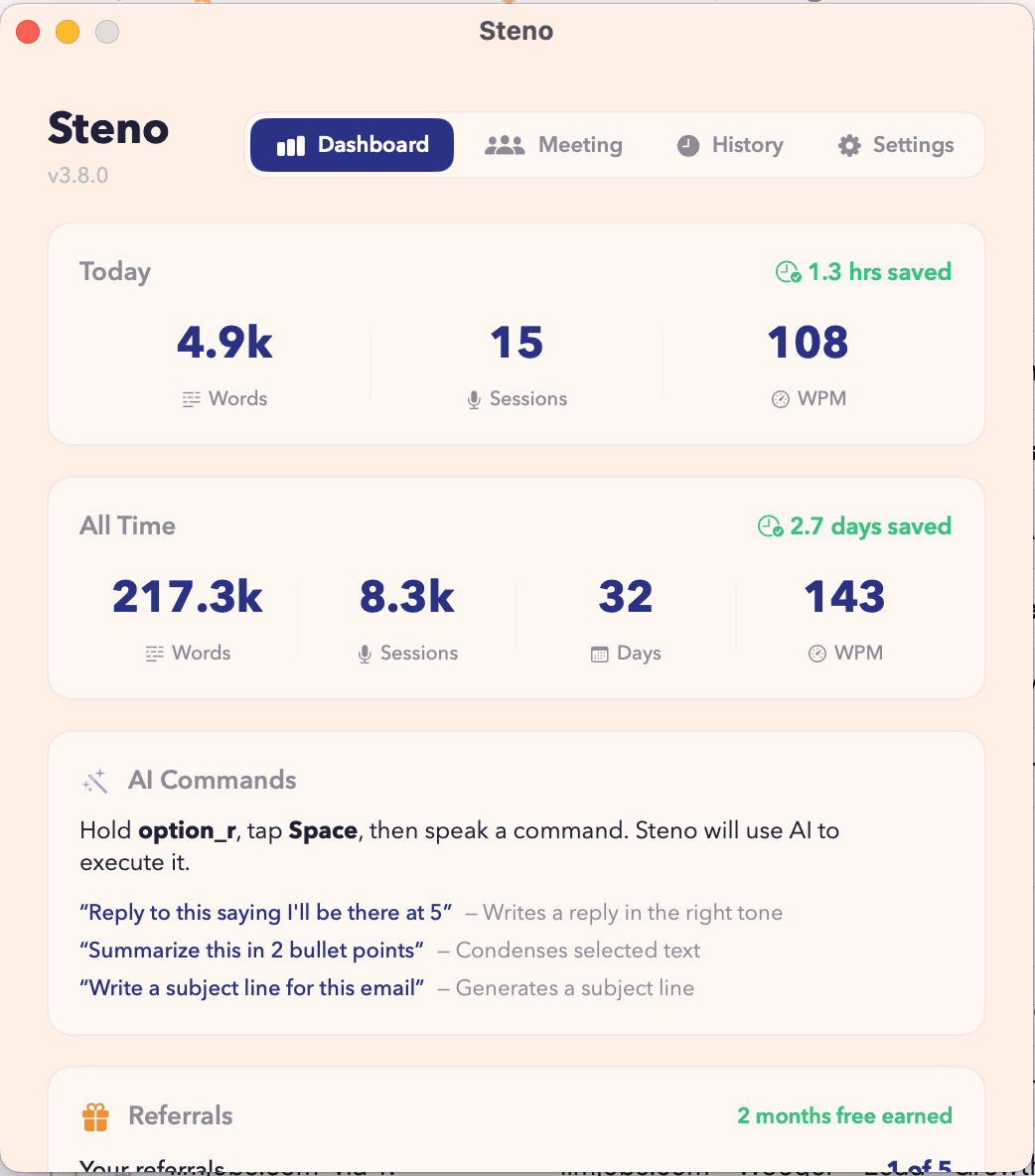 Steno screenshot 1