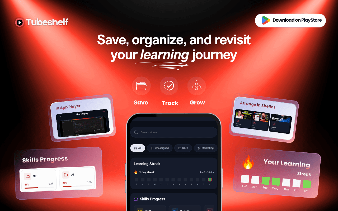 TubeShelf screenshot 1