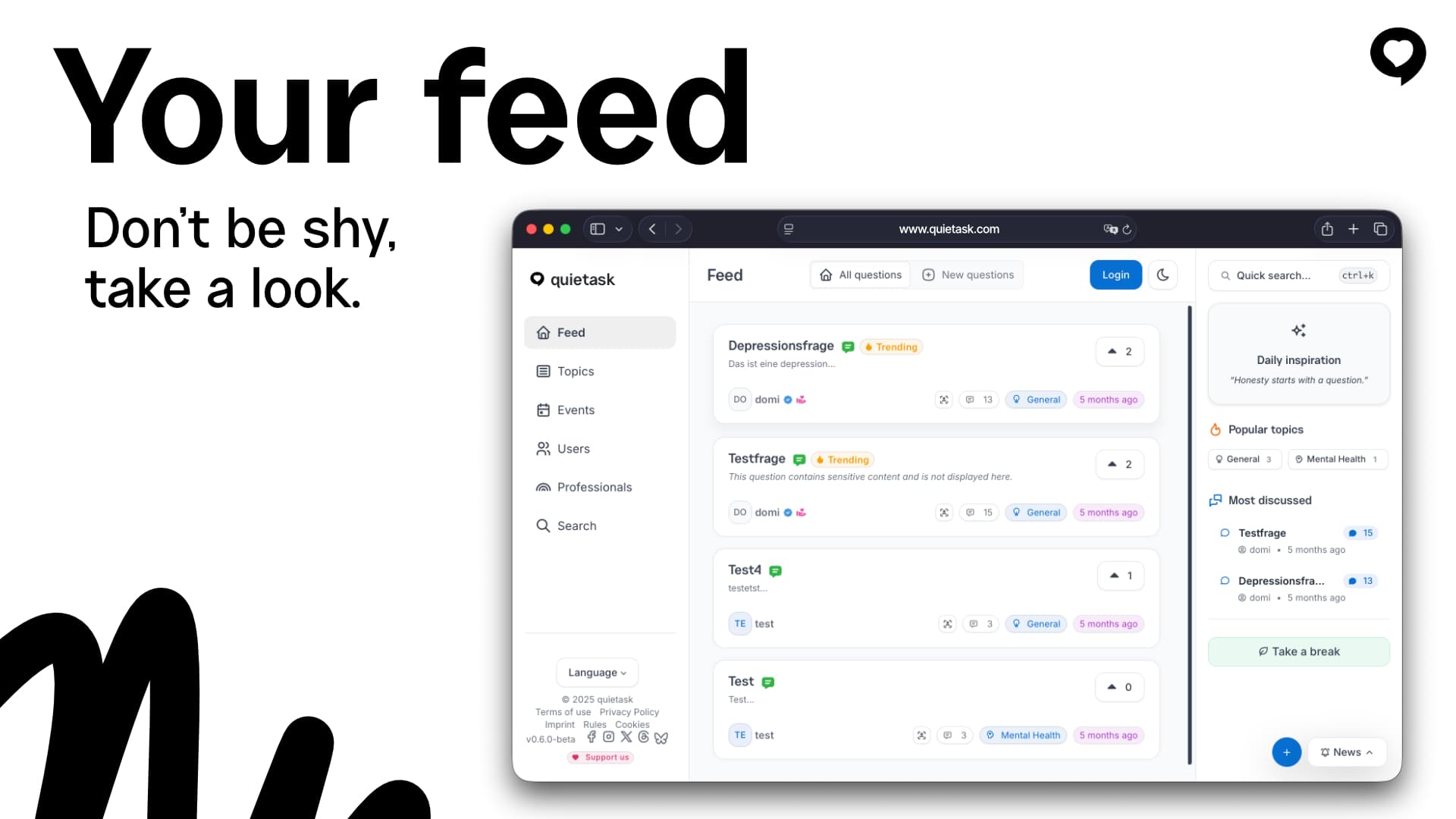 quietask screenshot 1