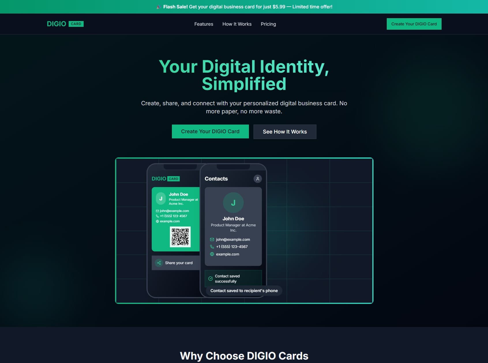 DIGIO Online Business Card screenshot 1