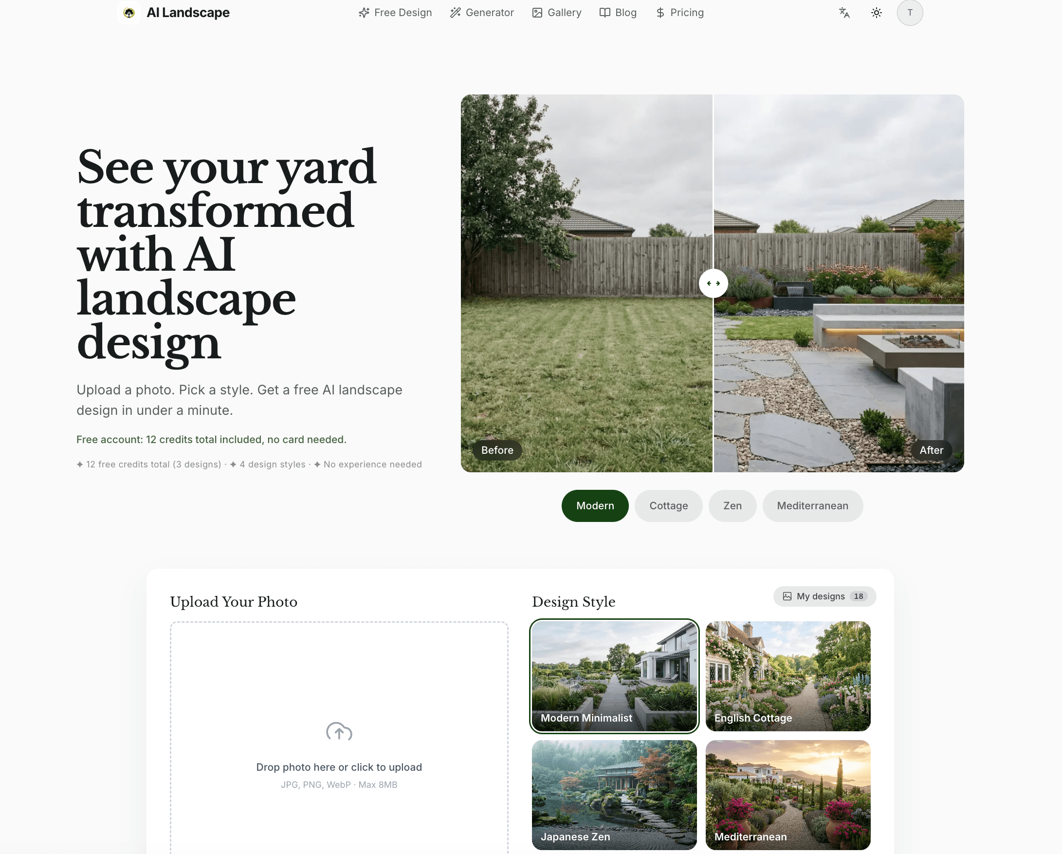 ai landscape garden screenshot 1