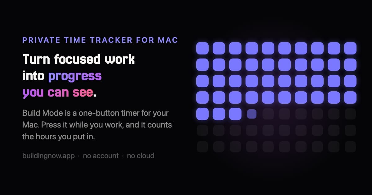 Build Mode for Mac screenshot 1
