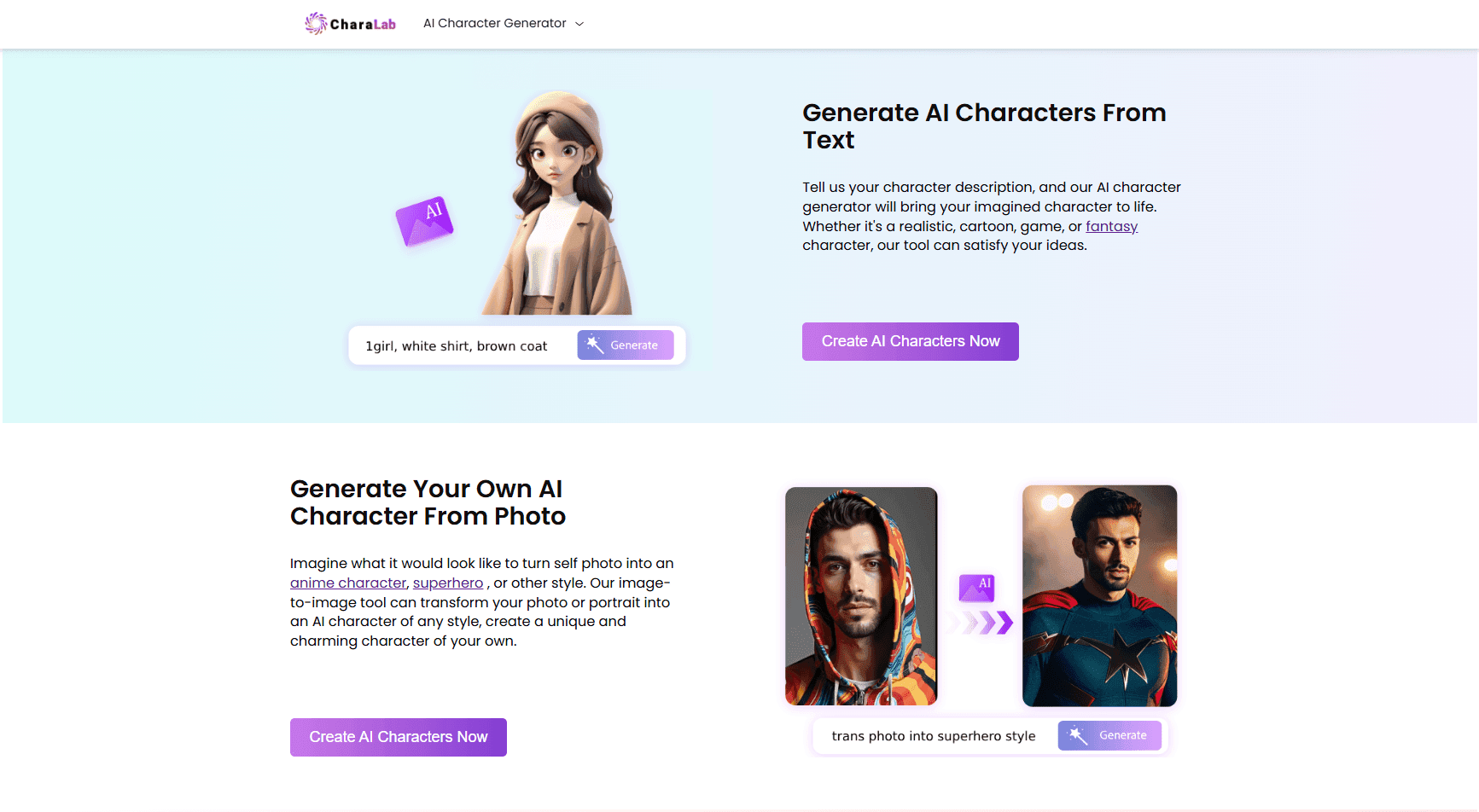 CharaLab screenshot 1