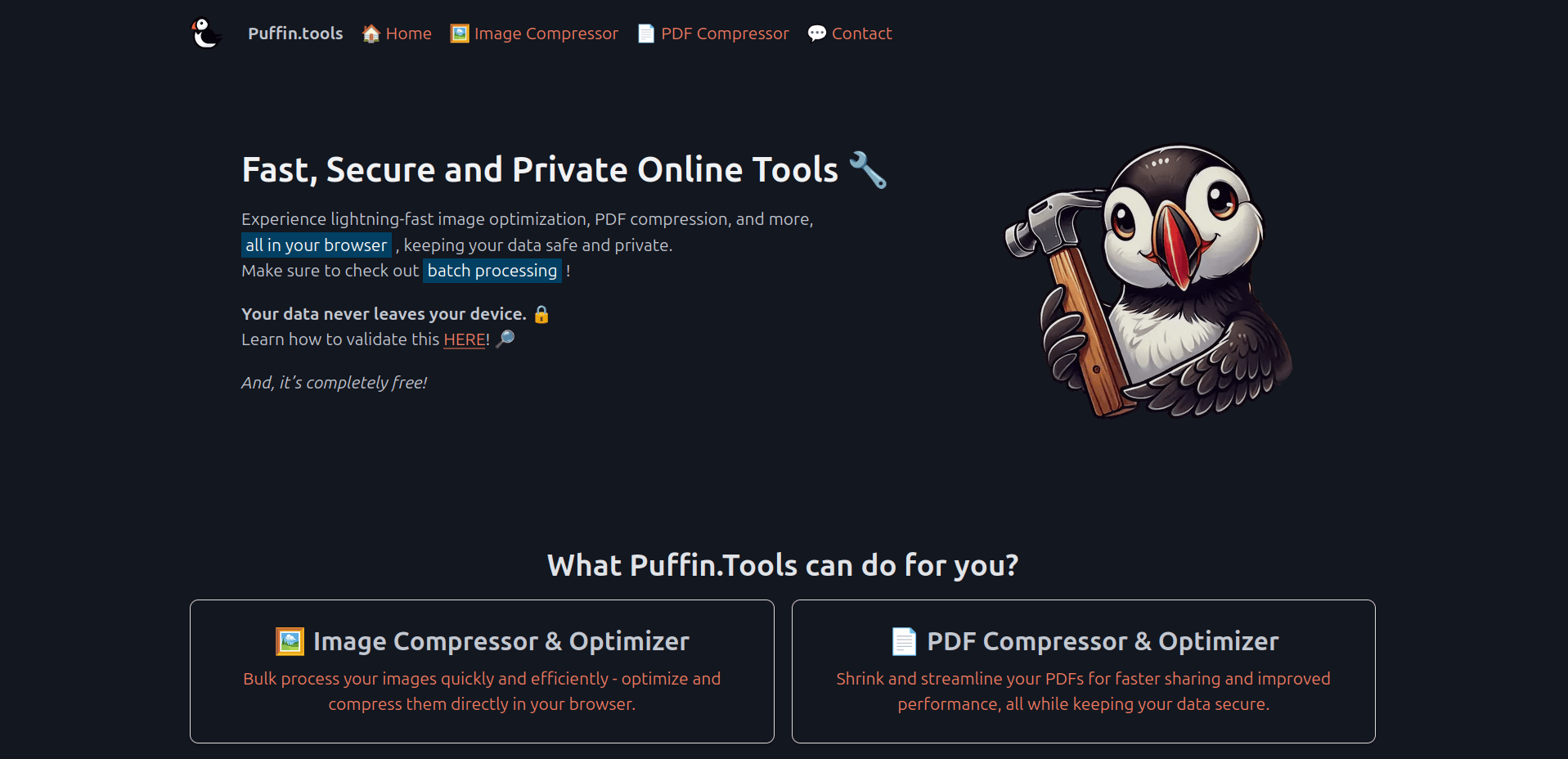 Puffin Tools screenshot 1