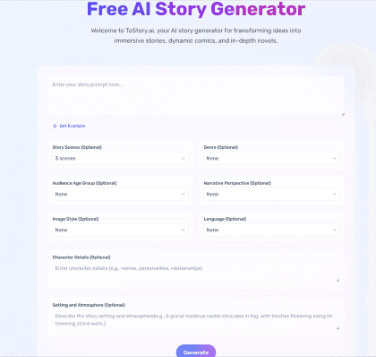 tostory.ai screenshot 1