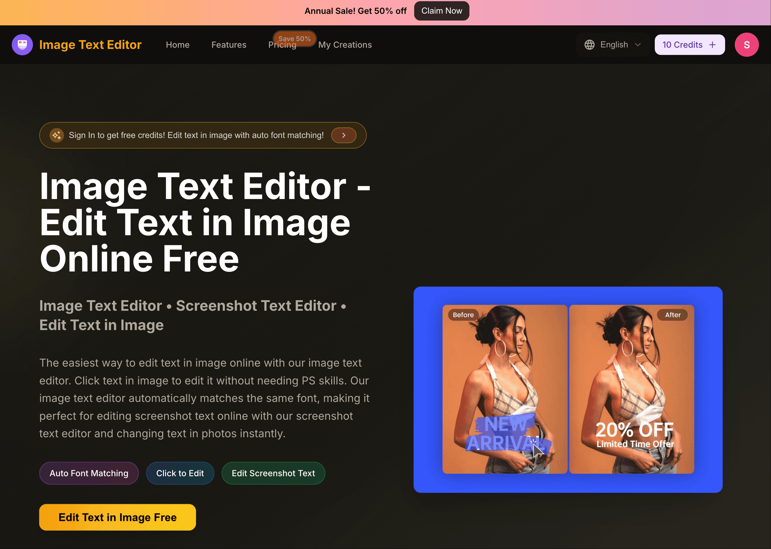Image Text Editor screenshot 1