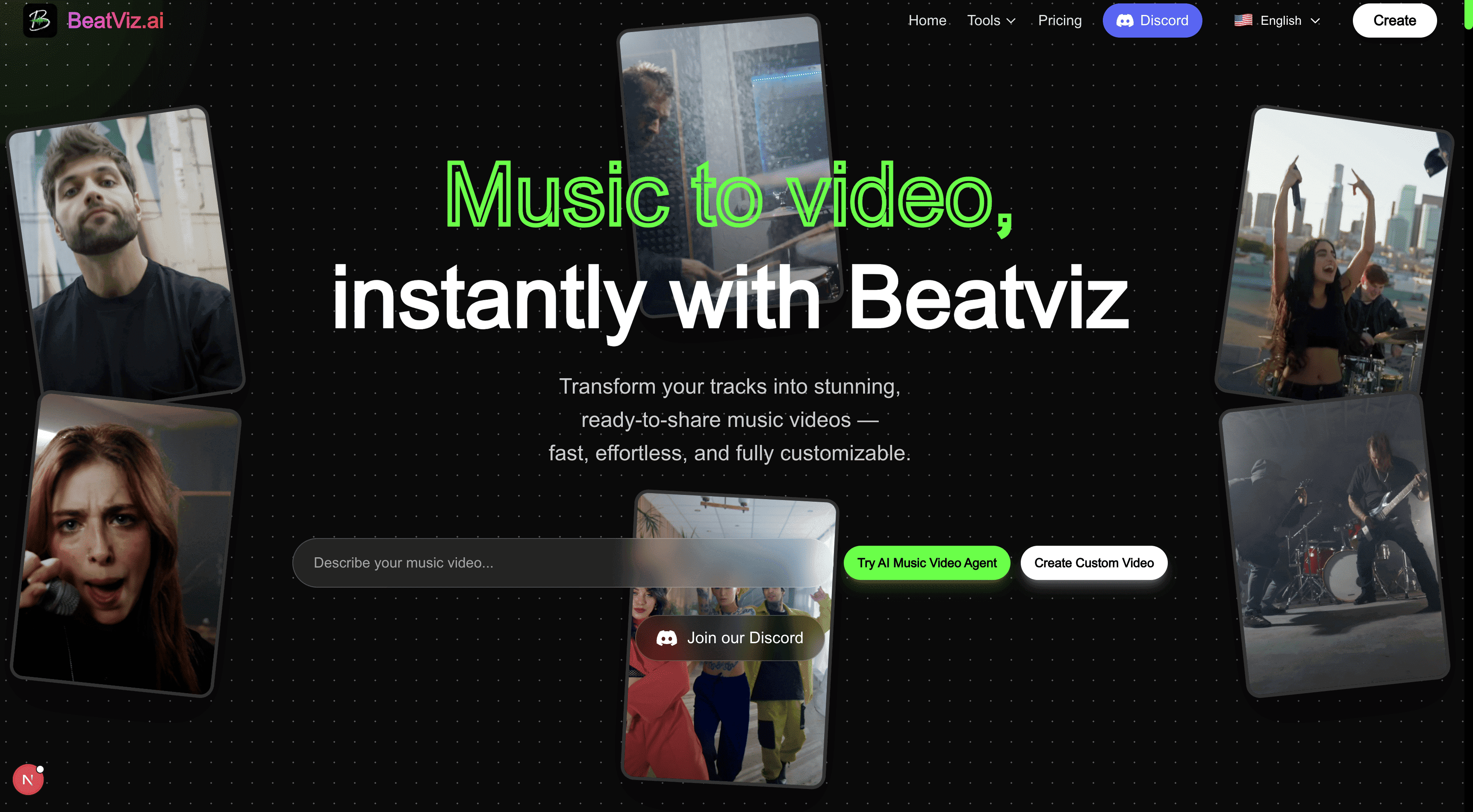 BeatViz AI Music Video Generator screenshot 1