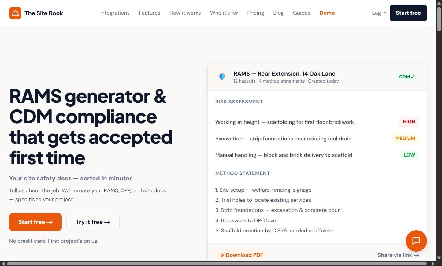 The Site Book screenshot 1