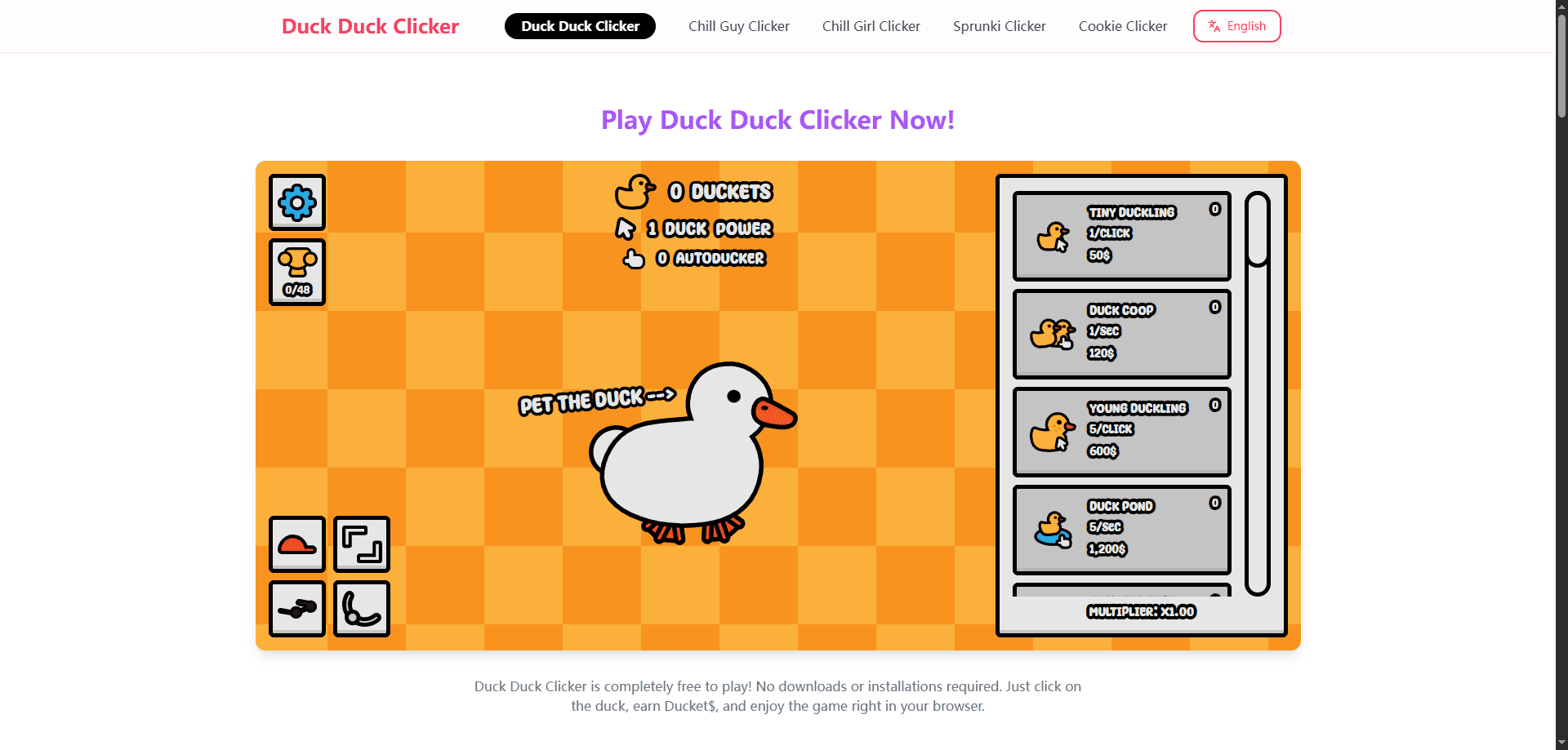 Duck Duck Clicker screenshot 1