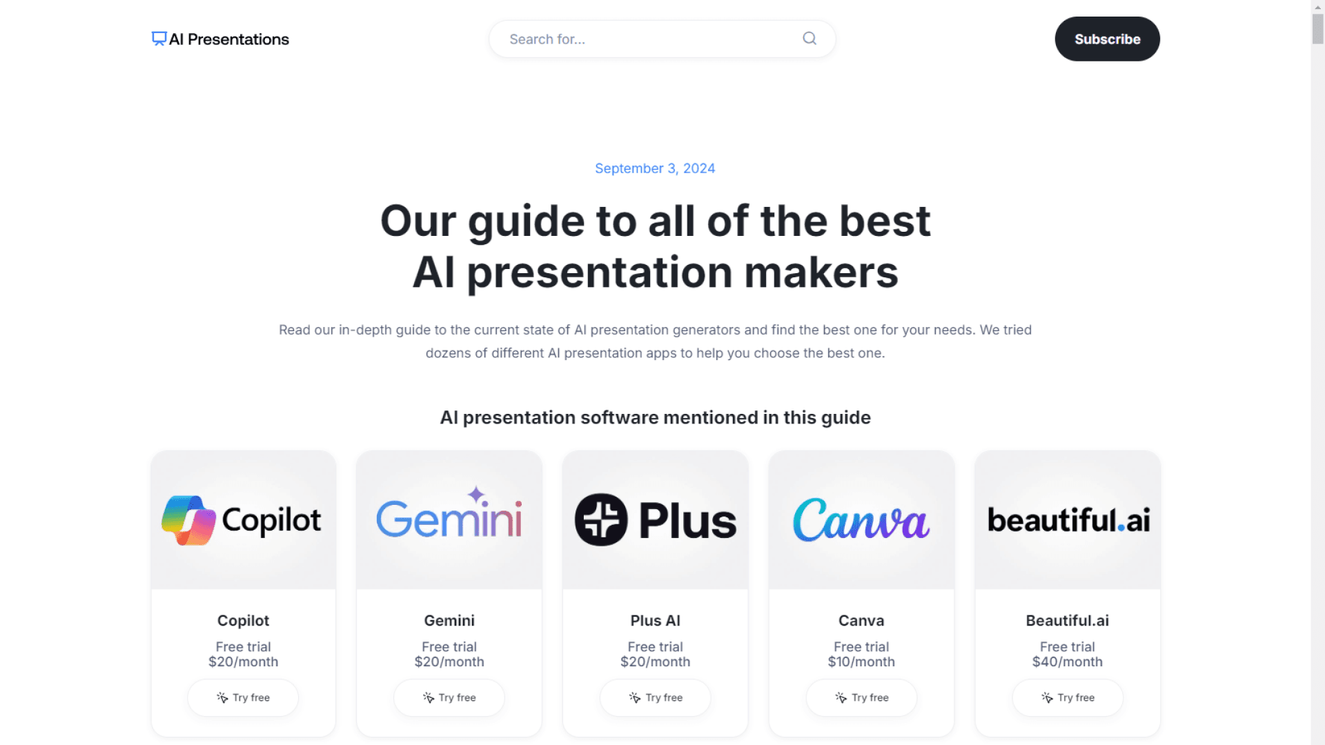 AI Presentation Makers screenshot 1