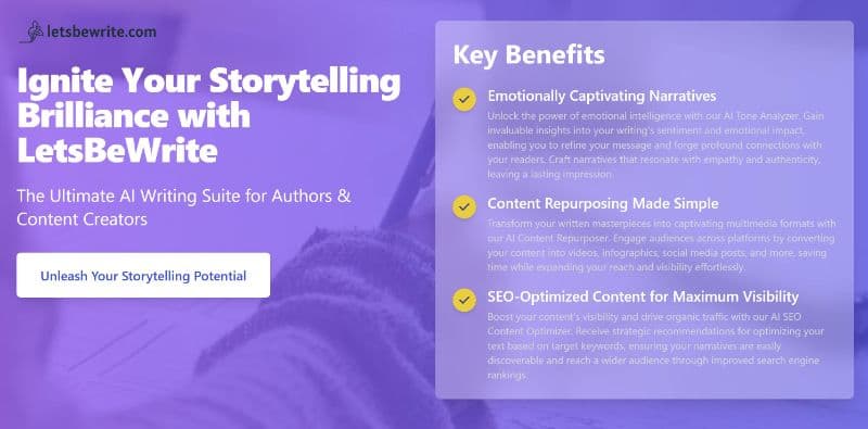 letsbewrite.com screenshot 1