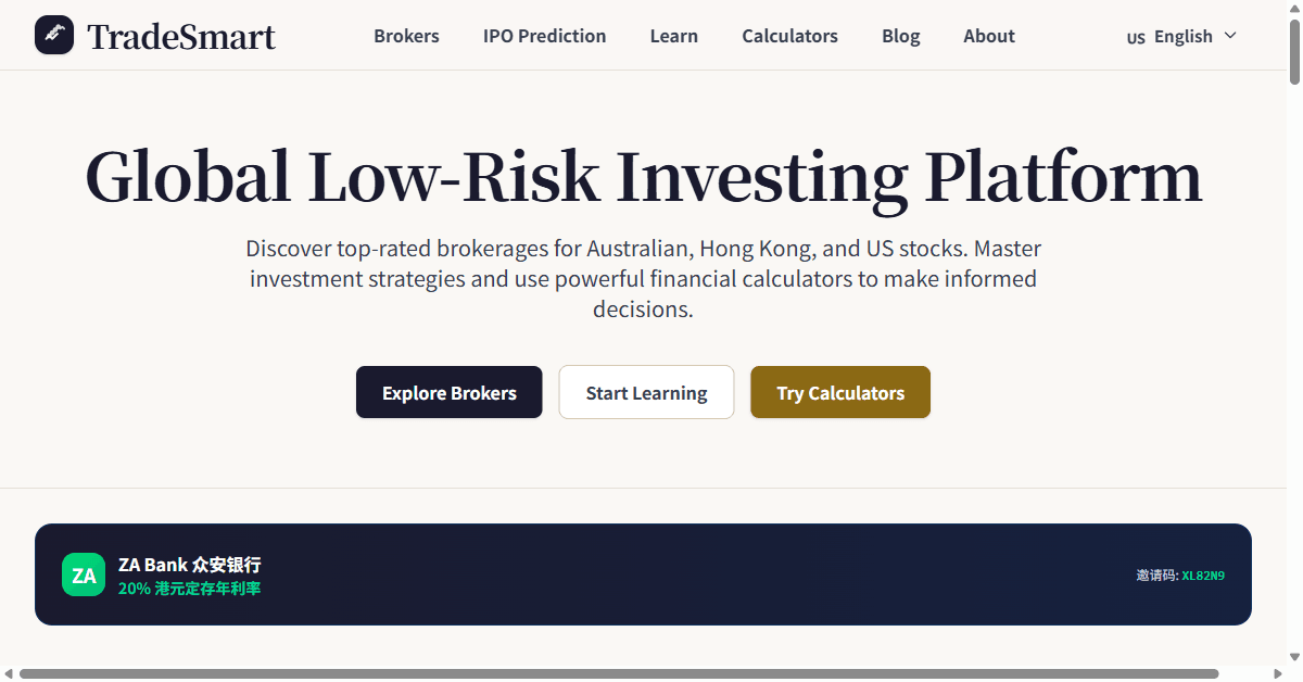 LowRiskTradeSmart screenshot 1