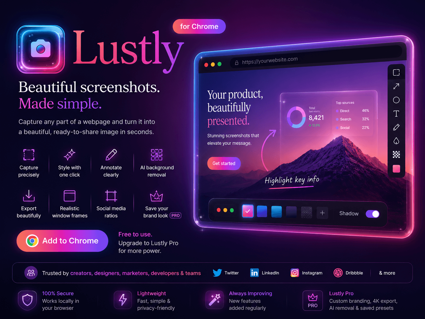 Lustly - Beautiful Screenshots screenshot 1