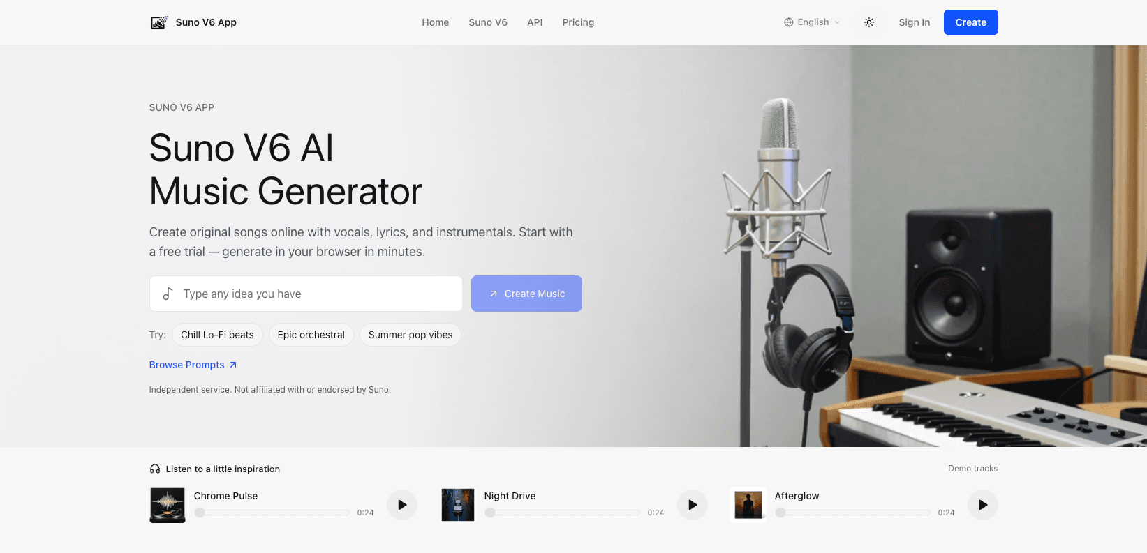 Suno V6 AI screenshot 1