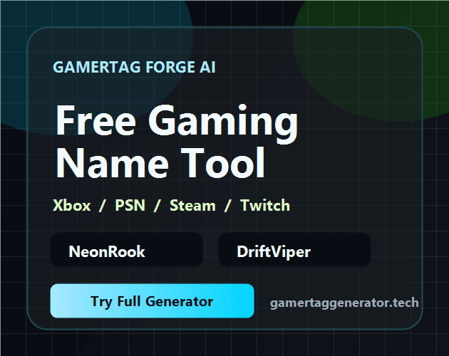 Gamertag Generator screenshot 1