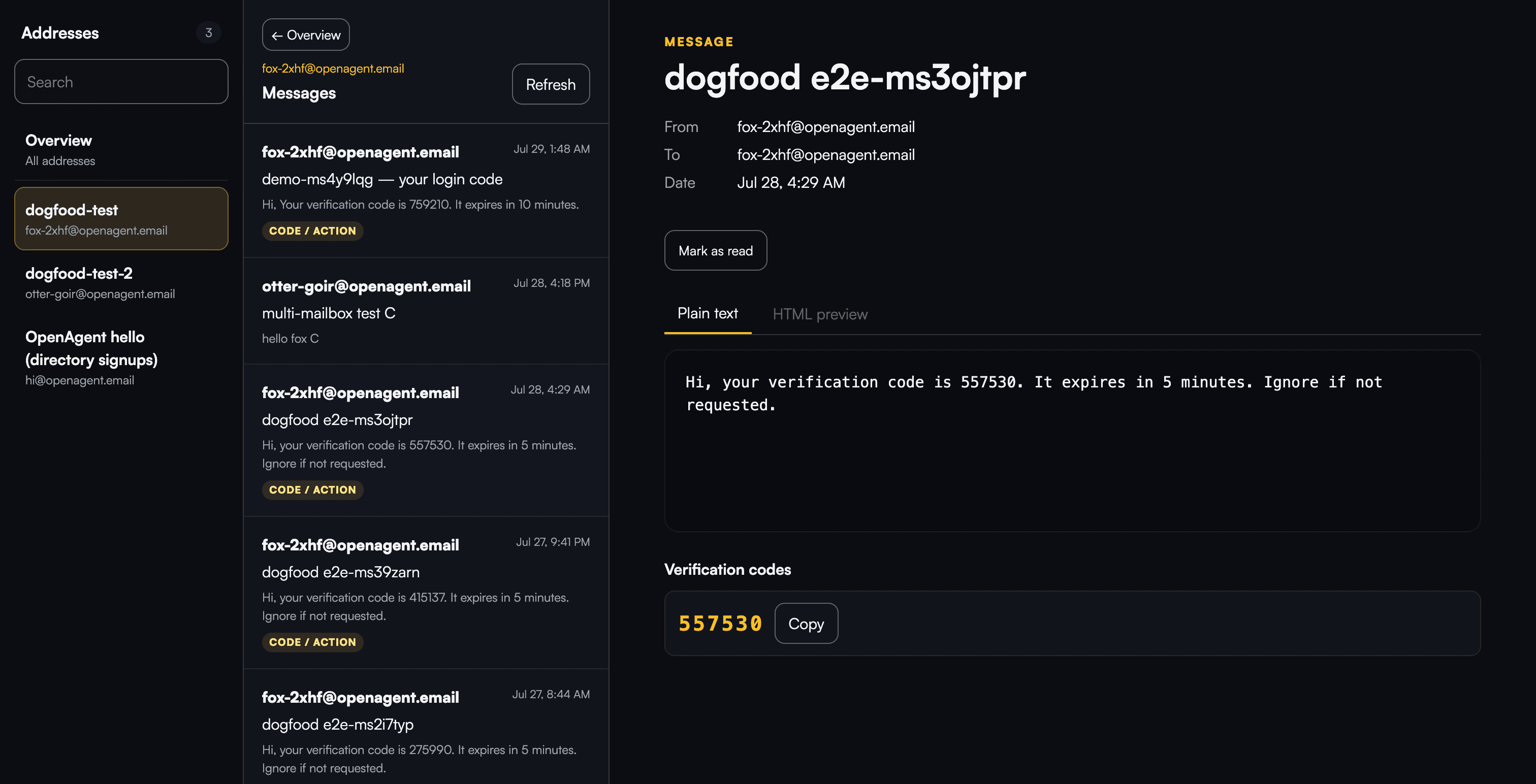 openagentemail screenshot 1