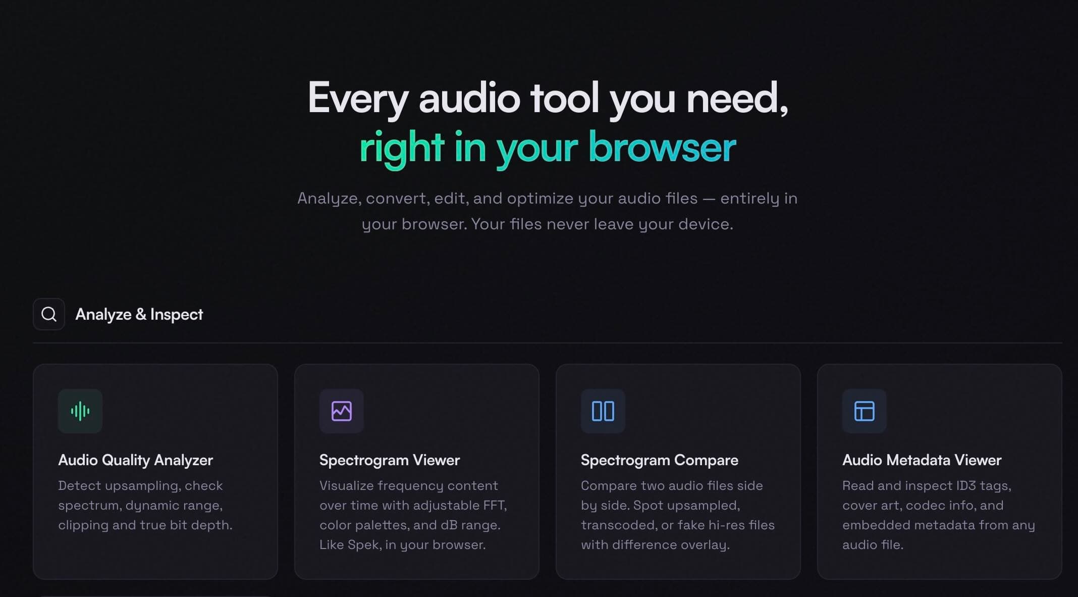 SoniqTools screenshot 1
