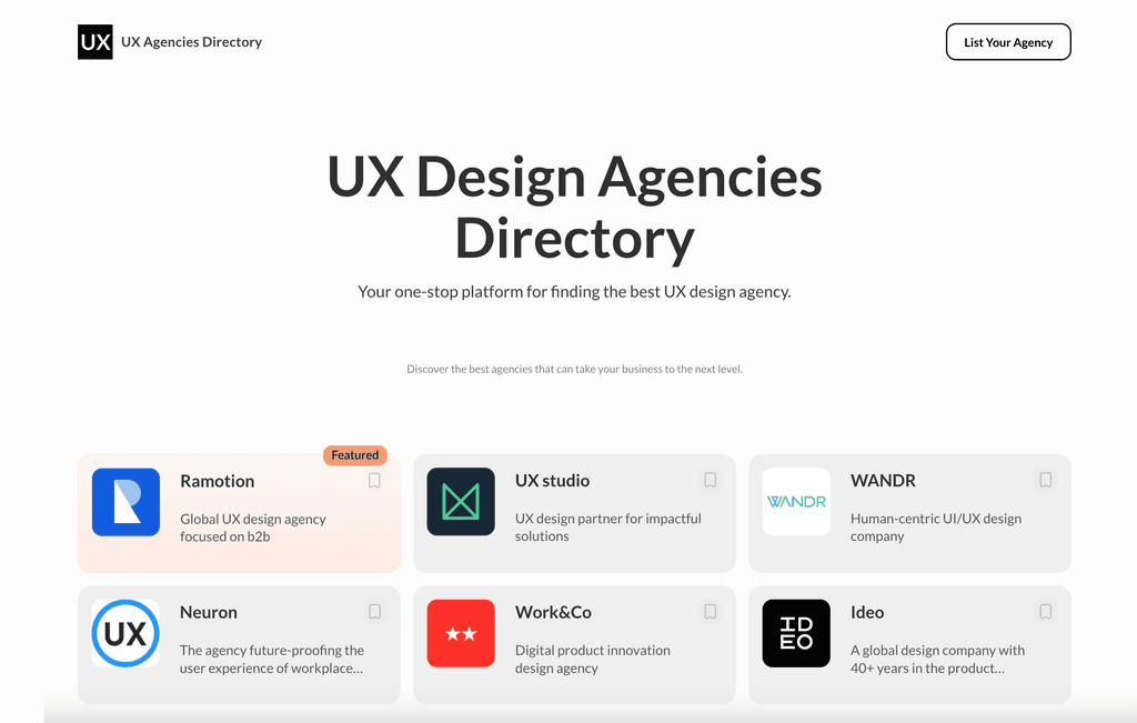 Top UX Design Agencies screenshot 1